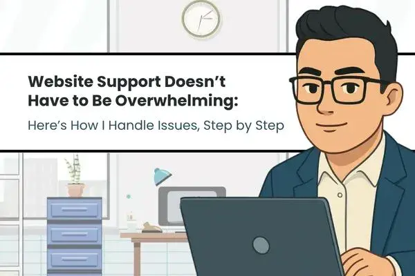 Website Support Doesn’t Have to Be Overwhelming: Here’s How I Handle Issues, Step by Step